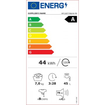 Midea Πλυντήριο Ρούχων Άνω Φόρτωσης 7kg με Ατμό 1200 Στροφών MF100T70B/W-GR